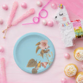 オードボンブルーウィングイエローウォーブラーズ ペーパープレート (パーティー)