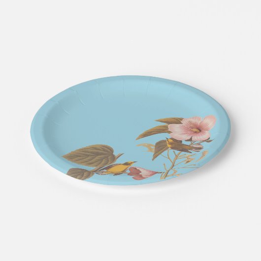 オードボンブルーウィングイエローウォーブラーズ ペーパープレート (アングル)