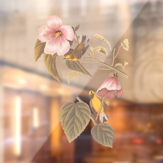 オードボンブルーウィングイエローウォーブラーバードガラスオルナ ウィンドウサイン (シート2)