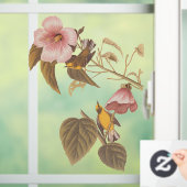 オードボンブルーウィングイエローウォーブラーバードガラスオルナ ウィンドウサイン (ホーム)