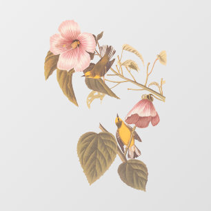 オードボンブルーウィングイエローウォーブラーバードガラスオルナ ウィンドウサイン