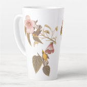 オードボンブルーウィングイエローウォーブラー カフェラテマグ (左アングル)