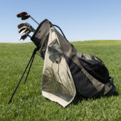 オードボンブルー素晴らしヘロンマーシュバード ゴルフタオル (グリーン)