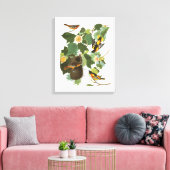 オードボンプレート12ボルチモアオリオール キャンバスプリント (インサイチュ (リビング))