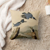 オードボンベルテッドキングフィッシャー野生鳥 クッション (ブランケット)