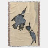 オードボンベルテッドキングフィッシャー野生鳥 スローブランケット (正面縦)