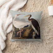 オードボンホワイトイビスバードワイルドライフ クッション (ブランケット)
