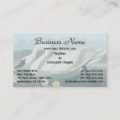 オードボンホワイトスワン水鳥絵を描ズ 名刺 (正面)