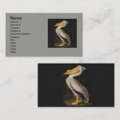 オードボンホワイトペリカンバードアメリカ 名刺 (正面/裏面)