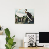 オードボンホワイトルビスバードワイルフ絵を描ェーズ ポスター (ホームオフィス)