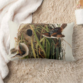 オードボンマーシュウォレンバードアート ランバークッション (ブランケット)