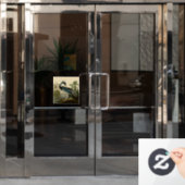 オードボンルイジアナヘロンバーズアメリカアート ウィンドウサイン (オフィスドア)