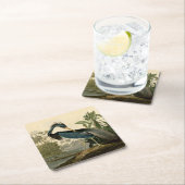 オードボンルイジアナヘロンバーズアメリカアート スクエアペーパーコースター (インサイチュ)