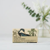 オードボンルイジアナヘロンバーズアメリカアート 名刺 (スタンド正面)