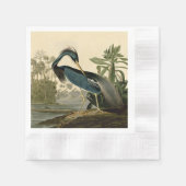 オードボンルイジアナヘロンバーズアメリカアート 縁ありカクテルナプキン (正面)