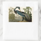 オードボンルイジアナヘロンバーズアメリカアート 長方形シール (バッグ)