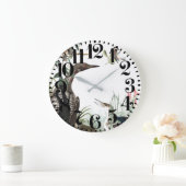 オードボンロオンズバーズビッグナンバーウォールクロック ラージ壁時計 (ホーム)