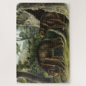 オードボン四肢動物のシナモンベア ジグソーパズル (縦)