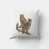 オードボン素晴らしの角型フクロウ クッション (裏面)