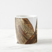 オードボン素晴らしの角型フクロウ コーヒーマグカップ (中央)