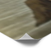 オードボン赤フラミンゴのポスター ポスター (角)