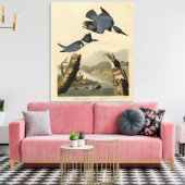 オードボン・バーズ・オブ・アメリカのカワセミ キャンバスプリント (インサイチュ (リビング))