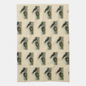 オードボン・バーズ・オブ・アメリカの大西洋パフィン キッチンタオル (縦)