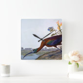 オードボン:光沢イビス スクエア壁時計 (ホーム)