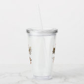 オードボン（鳥）ショウジョウコウカンチョウペアインワイルドアーモンドツリー アクリルタンブラー (左)