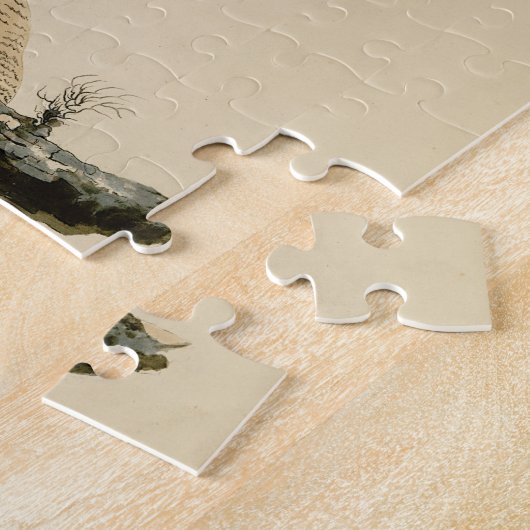 オードボ素晴らしンのアメリカの鳥から生まれた角型フクロウ ジグソーパズル (側面)