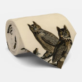オードボ素晴らしンのアメリカの鳥から生まれた角型フクロウ ネクタイ (ロール)