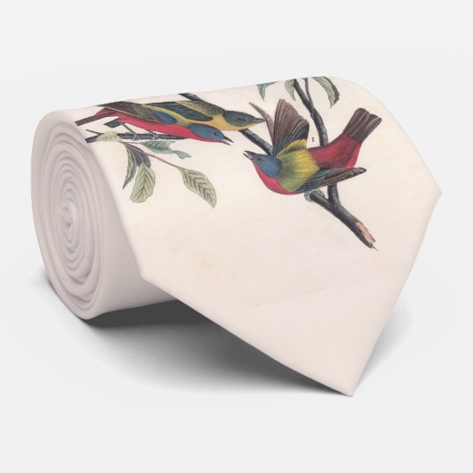 オードボ絵を描ンバント野生動物 ネクタイ (ロール)