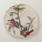 オードボ絵を描ンバント野生動物 ラウンドクッション (裏面)