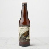 オードュボンのアメリカの鳥よりワイルド・ターキー（雄） ビールラベル (正面)