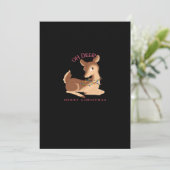 オードリークリスマス モダンデザイン シーズンカード (スタンド正面)