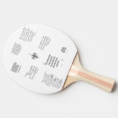 オードリーヘップバーン引用文 卓球ラケット (横)