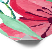 オードリー名標識フローラタイポグラフィ金ゴールドカリグラフ ポスター (角)