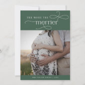 オードリー緑かわいいクリスマス妊娠発表 シーズンカード (正面)