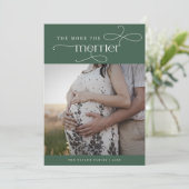 オードリー緑かわいいクリスマス妊娠発表 シーズンカード (スタンド正面)