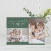 オードリー緑のクリスマスカード誕生のお知らせ シーズンカード (スタンド正面)