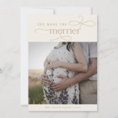 オードリー金ゴールドかわいいクリスマス妊娠発表 シーズンカード (正面)