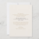 オードリー金ゴールドかわいいクリスマス妊娠発表 シーズンカード (裏面)