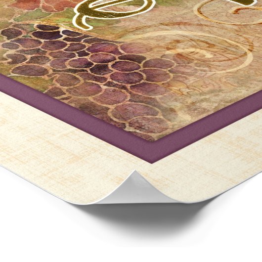 オードリー・ジャンヌの老朽化したブドウ畑ウェルカムサイン ポスター (角)