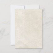 オードリー・ジーン・ピーコック・フェザー・ブラック・ダマスク・インビテ 招待状 (裏面)