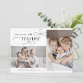 オードリー・ヴィンテージ・クリスマスカード誕生のお知らせ シーズンカード (スタンド正面)