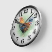 オードル・レトロ ラウンド壁時計 (傾斜)