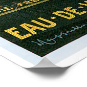 オードヴィデジャンヴィンテージワインドリンクアドアート ポスター (角)