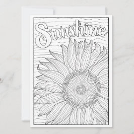 オーナメンタルズ サンシャイン ヒマワリ 色を塗ってオリジナルに