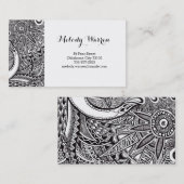 オーナメントが付いている名刺 名刺 (正面/裏面)