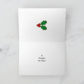 オーナメントが付いているFelizエレガントなNavidadカード シーズンカード (内部)